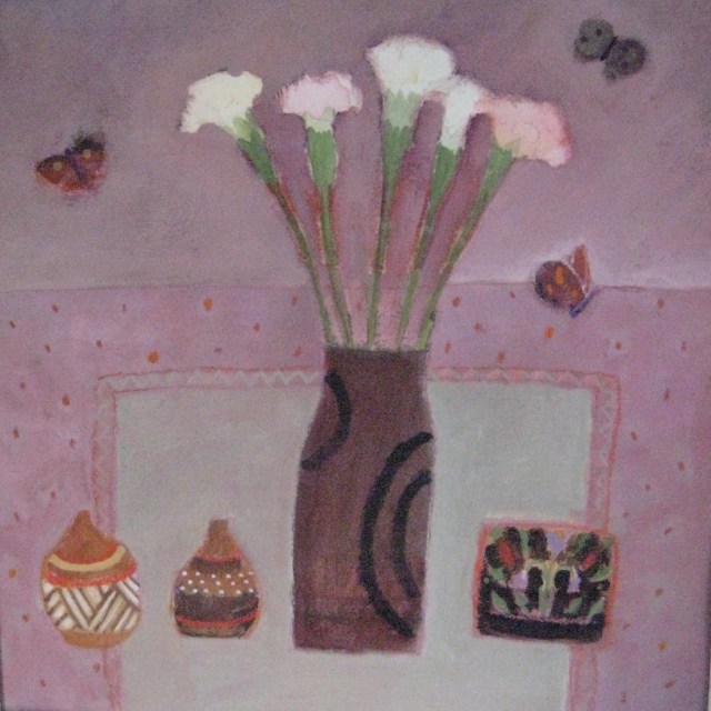 Still life with butterflies