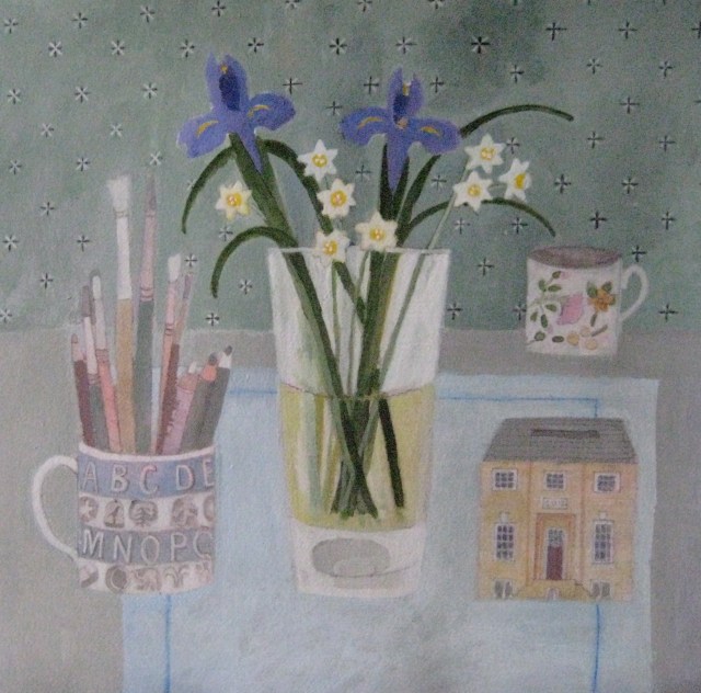 Still life with Alphabet mug