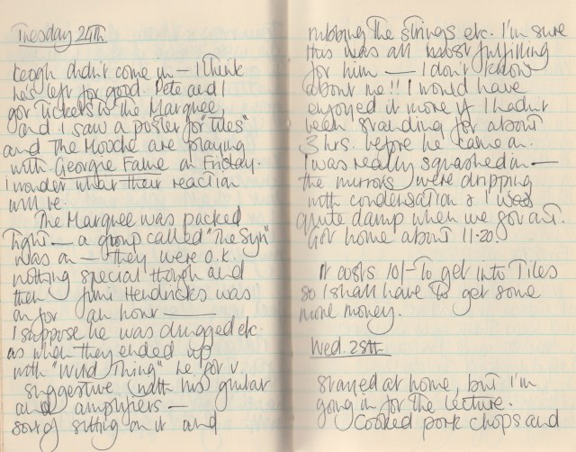 Jimi Hendrix at The Marquee