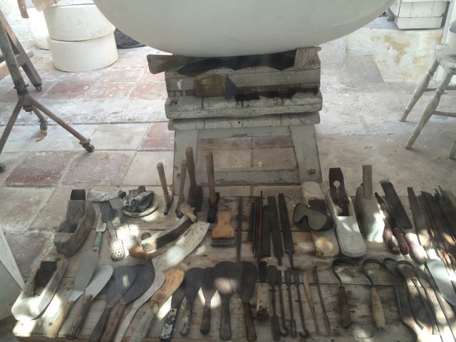 Some of Barbara Hepworths sculpting tools